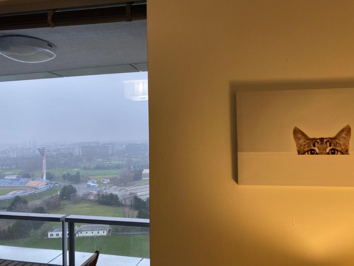 Fantastic View From The 20Th Floor Apartment Bratislava Bagian luar foto